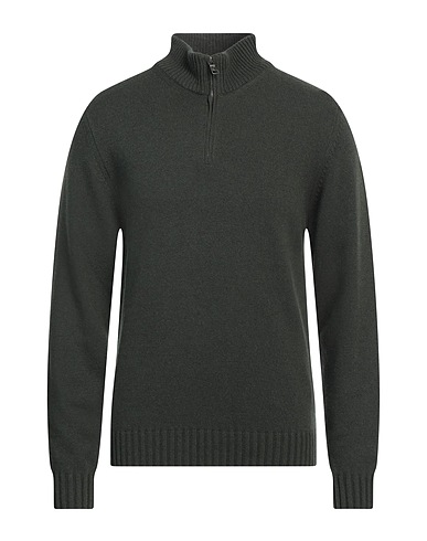 COLMAR Sweater with zip Green 40% Wool, 30% Viscose, 20% Polyamide, 10% Cashmere