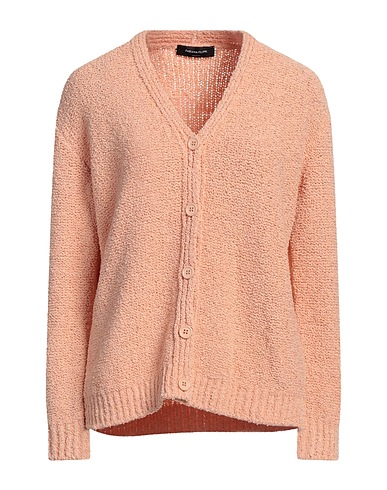FABIANA FILIPPI Cardigan Apricot 75% Cotton, 14% Polyamide, 11% Nylon