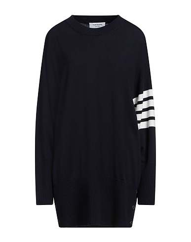 THOM BROWNE Jumper Navy blue 100% Virgin Wool