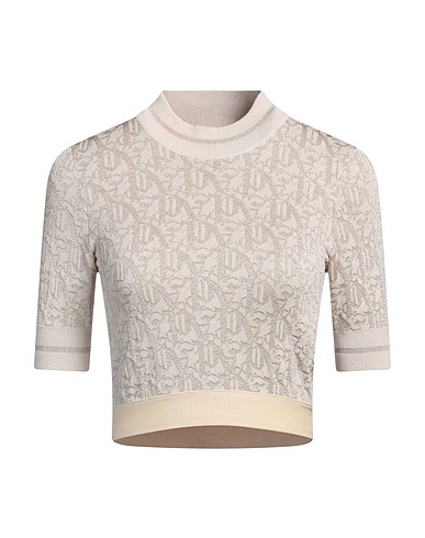 PALM ANGELS Jumper Beige 86% Viscose, 12% Polyester, 2% Polyamide