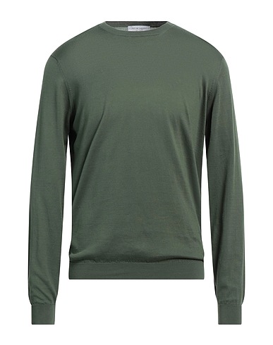 FILIPPO DE LAURENTIIS Pullover Militärgrün 100% Baumwolle
