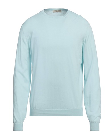 FILIPPO DE LAURENTIIS Pullover Himmelblau 100% Baumwolle