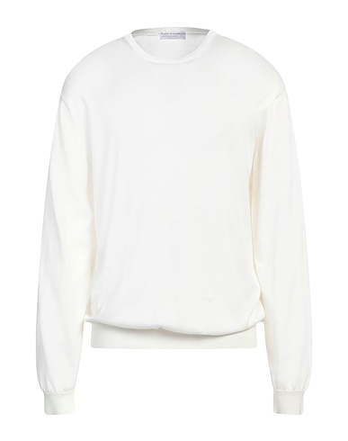 FILIPPO DE LAURENTIIS Pullover BIANCO 100% Baumwolle