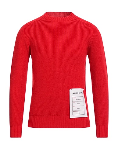 AMARANTO Pullover Rot 100% Wolle