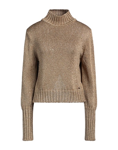 BOSS Polo neck Gold 78% Acetate, 12% Polyester, 10% Polyamide