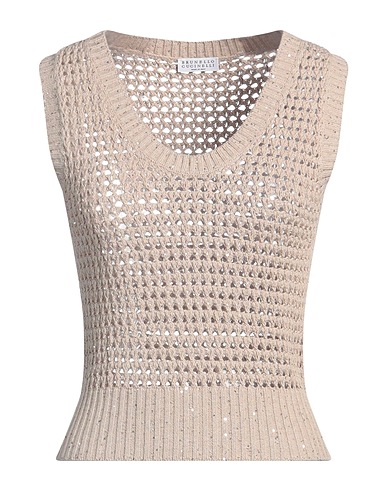 BRUNELLO CUCINELLI Jumper Beige 96% Cotton, 4% Polyester