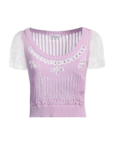 REDValentino Sweater Mauve 100% Cotton, Polyester
