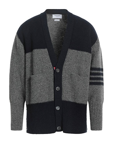 THOM BROWNE Cardigan Midnight blue 70% Wool, 30% Mohair wool