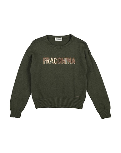 FRACOMINA MINI Jumper Military green 52% Viscose, 28% Polyester, 20% Polyamide