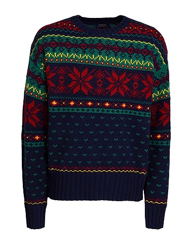 POLO RALPH LAUREN Jumper Midnight blue 100% Wool