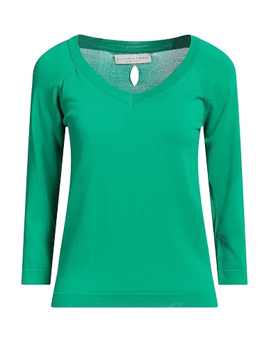 FLORA FEDI Sweater Green 65% Viscose, 35% Polyamide