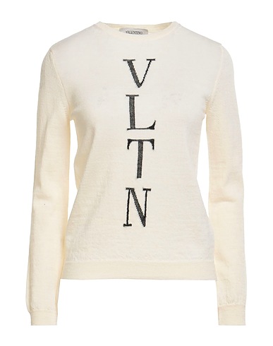 VALENTINO GARAVANI Pullover Panna 100% Lana Vergine