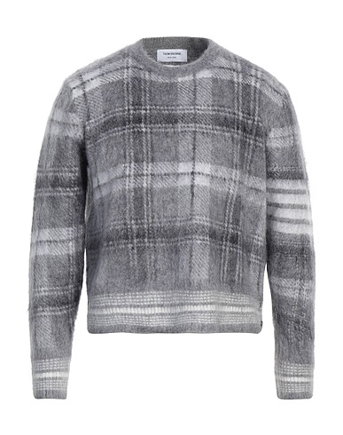 THOM BROWNE Sweater Grey 66% Mohair wool, 30% Polyamide, 4% Wool