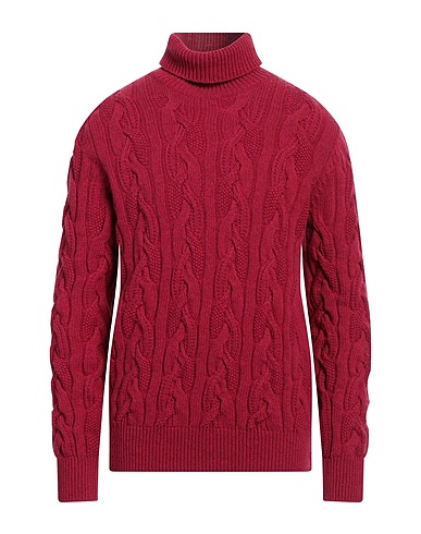 ALTEA Polo neck Garnet 100% Virgin Wool