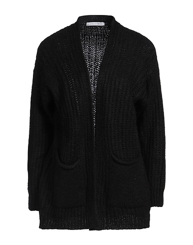 CARACTÈRE Strickjacke Schwarz 50% Polyacryl, 28% Polyamid, 11% Mohairwolle, 11% Wolle