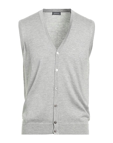ROSSOPURO Cardigan Light grey 85% Silk, 15% Cashmere