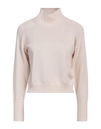 ALPHA STUDIO Polo neck Beige 100% Merino Wool