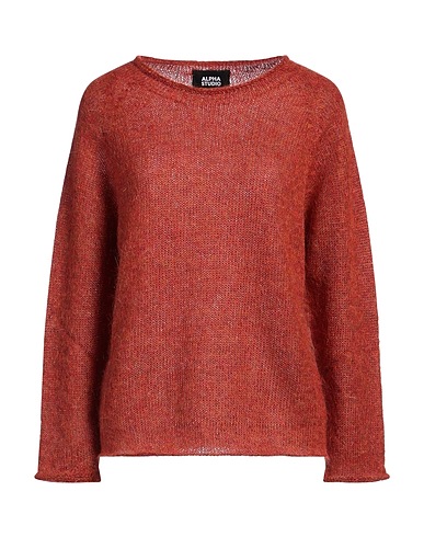 ALPHA STUDIO Jumper Rust 50% Mohair wool, 50% Polyamide