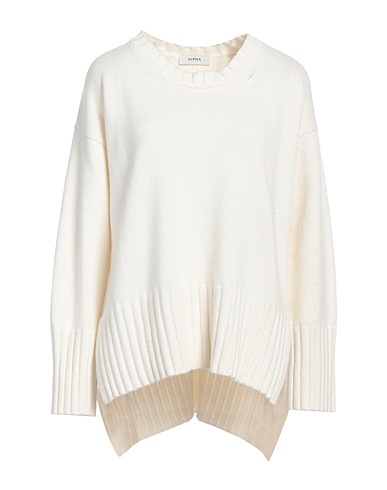 ALPHA STUDIO Sweater White 40% Wool, 30% Viscose, 20% Polyamide, 10% Cashmere