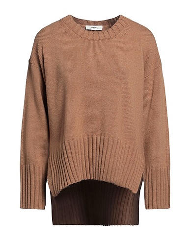 ALPHA STUDIO Jumper Camel 40% Wool, 30% Viscose, 20% Polyamide, 10% Cashmere