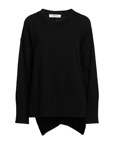 ALPHA STUDIO Jumper Black 40% Wool, 30% Viscose, 20% Polyamide, 10% Cashmere