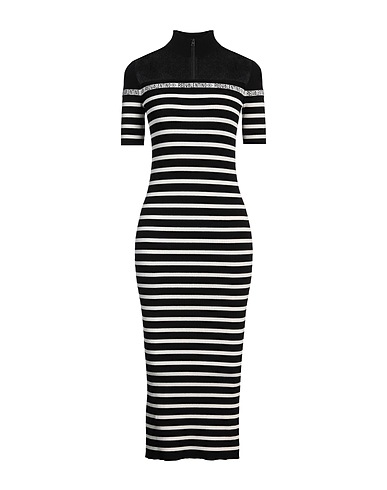 REDValentino Midi dress Black 71% Viscose, 29% Polyester