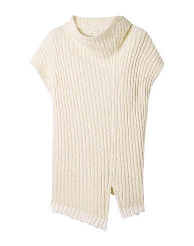 THE ROW Polo neck Ivory 55% Cotton, 17% Polyamide, 16% Cashmere, 11% Silk, 1% Elastane