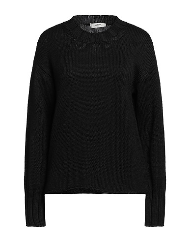 ALPHA STUDIO Sweater Black 50% Tencel™, 50% Merino Wool