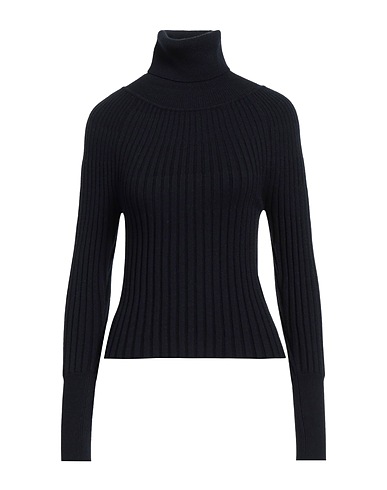 ALPHA STUDIO Polo neck Midnight blue 50% Viscose, 30% Polyester, 20% Polyamide