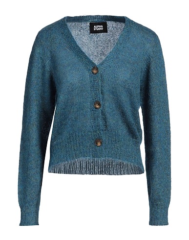 ALPHA STUDIO Cardigan Deep teal 50% Wool, 50% Polyamide