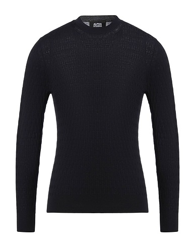 ALPHA STUDIO Jumper Midnight blue 100% Merino Wool