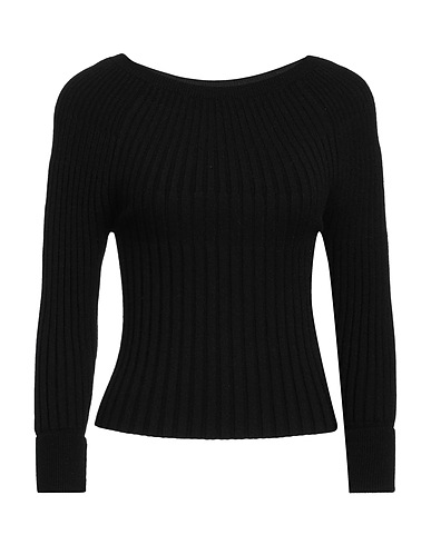 ALPHA STUDIO Jumper Black 50% Viscose, 30% Polyester, 20% Polyamide