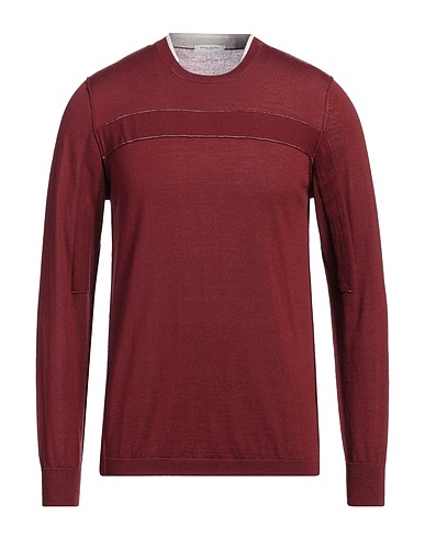 PAOLO PECORA Jumper Burgundy 100% Wool