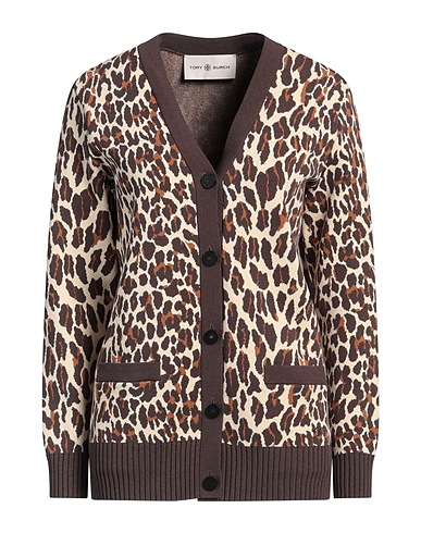 TORY BURCH Strickjacke Beige 35% Baumwolle, 34% Viskose, 30% Polyamid, 1% Elastan