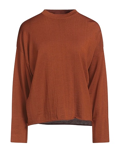 ALPHA STUDIO Jumper Brown 100% Merino Wool
