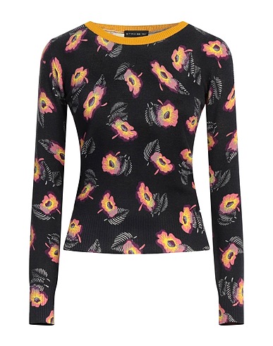 ETRO Pullover Nero 70% Lana, 20% Seta, 10% Cachemire, Viscosa