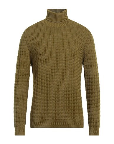 ALPHA STUDIO Dolcevita Verde militare 100% Lana Merino