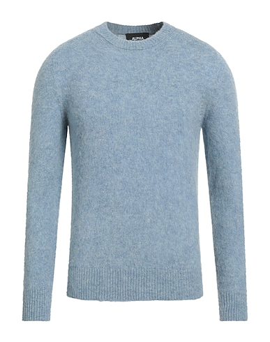 ALPHA STUDIO Jumper Pastel blue 100% Wool