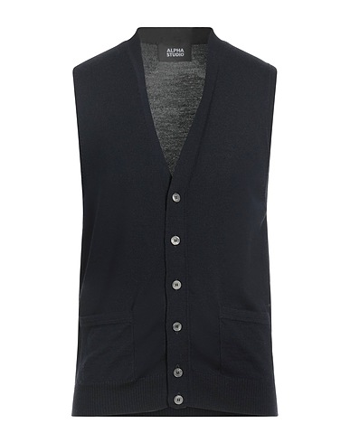 ALPHA STUDIO Cardigan Midnight blue 100% Merino Wool
