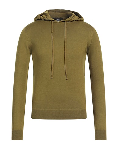 ALPHA STUDIO Jumper Military green 100% Merino Wool