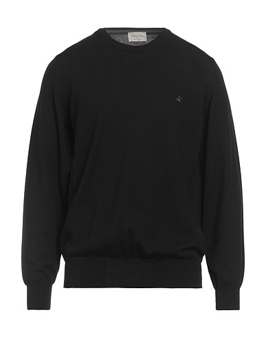 BROOKSFIELD Pullover Nero 100% Lana Vergine