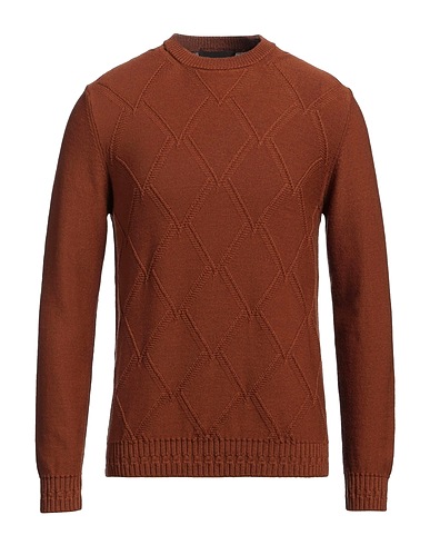 ALPHA STUDIO Jumper Brown 100% Wool