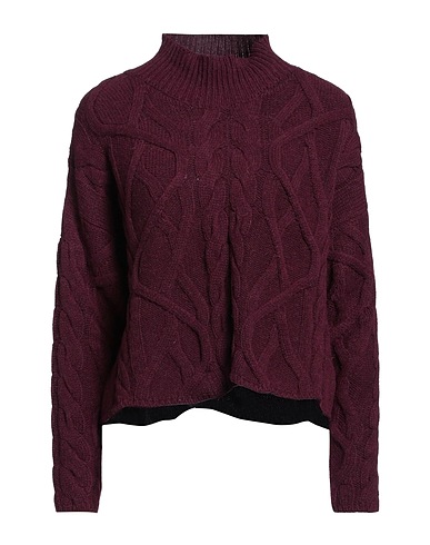 ALPHA STUDIO Rollkragenpullover Bordeaux 45% Wolle, 30% Alpakawolle, 25% Polyamid