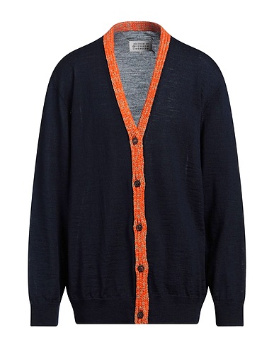 MAISON MARGIELA Cardigan Midnight blue 100% Wool