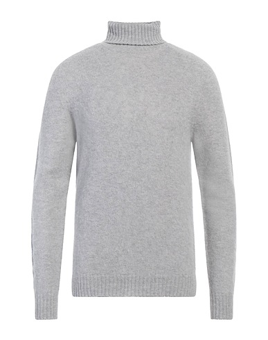 ALPHA STUDIO Rollkragenpullover Hellgrau 100% Merinowolle