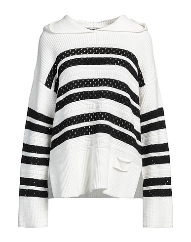 TWINSET Jumper White 35% Polyamide, 30% Cotton, 30% Viscose, 5% Polyester