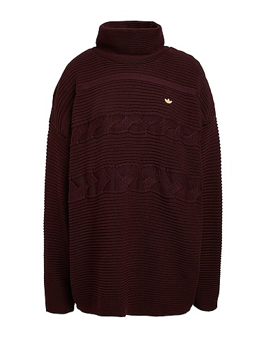 ADIDAS ORIGINALS Rollkragenpullover OS TURTLENECK
 Schokobraun 100% Baumwolle