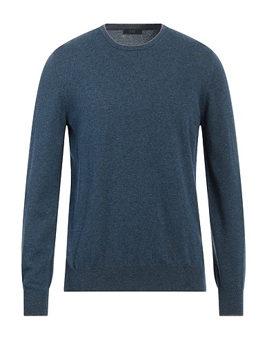 FAY Jumper Slate blue 80% Virgin Wool, 10% Viscose, 10% Cashmere, Polyester, Polyurethane