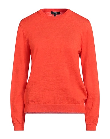 FAY Pullover Arancione 100% Lana Vergine