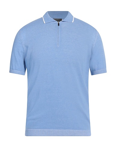FERRANTE Sweater Light blue 100% Cotton